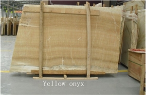 Chinese Yellow Onyx Slab