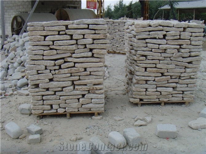 G681 Granite Tumbled Cobble Stone, G681 Pink Granite Cobble Stone