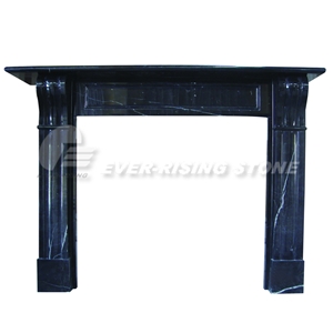 Black and White Marble Fireplaces Mantels