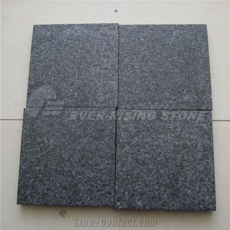 Black Granite Pavers and Wall Cladding