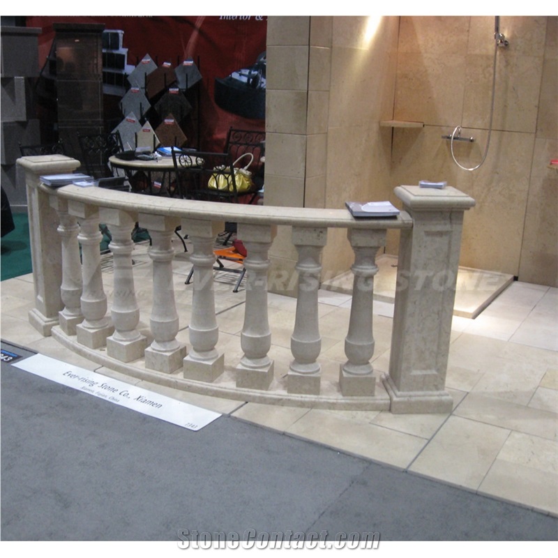 China Beige Marble Balusters, Balustrade