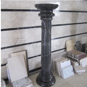 China Black and White Marble Columns