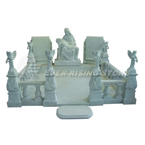 China White Marble Monument Tombstone Statues
