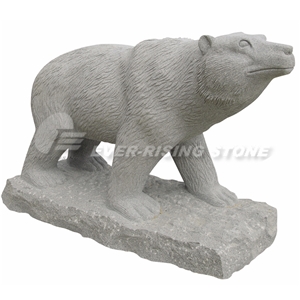 Polar Bear Carving, Granite And Marble Statues