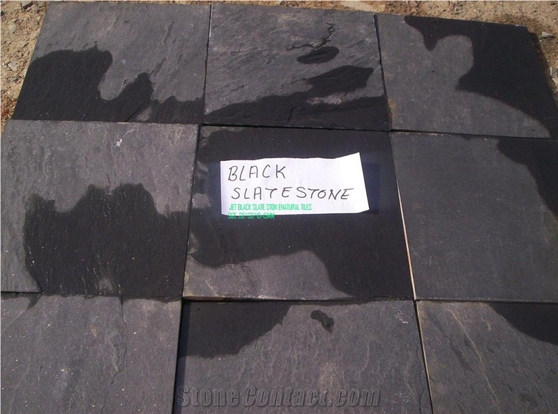 Jet Black Slate Stone, Jakarta Black Slate Stone,