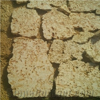 Boca Chica Beige Limestone Irregular Flagstone