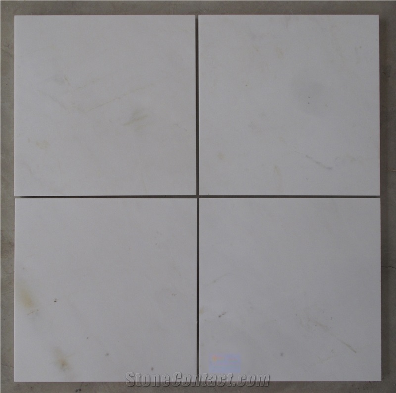 Thassos Snow-White Marble Tiles (mixed)