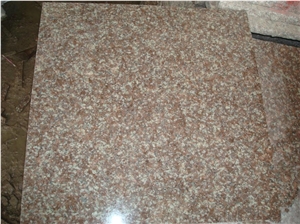 Polished G687 Granite Tiles, Peach Red Granite Floor Tiles, Chinese Cheap Granite