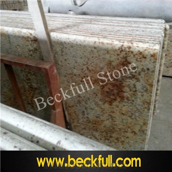 Pre Cut Granite Countertops, Shandong Rust Granite Yellow Countertops