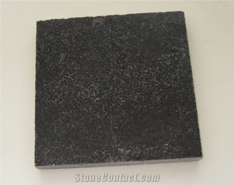 Manchu Caviar Limestone Tile, China Black Limestone