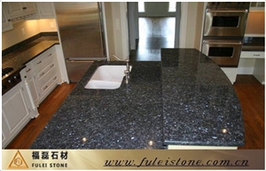 Blue Pearl Kitchen Countertop, Pearl Blue Granite Kitchen Countertops