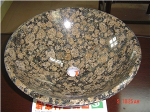 Baltic Brown Granite Round Basin