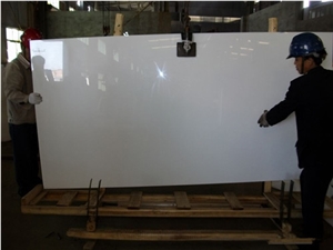 White Crystallized Glass Panel