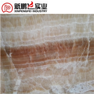 Brown Honey Onyx Slab