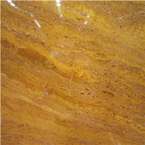 Golden Travertine Slabs & Tiles, Turkey Yellow Travertine