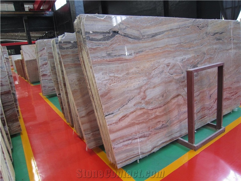 Monica Red Marble Slab