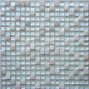 Glass Cubic Stone Mosaic