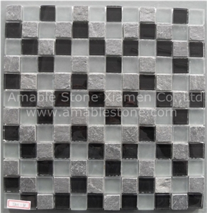 Glass Cubic Stone Mosaic