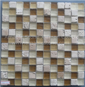 Glass Cubic Stone Mosaic