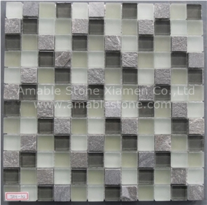 Glass Cubic Stone Mosaic