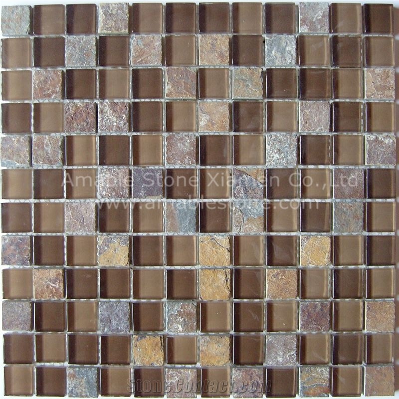 Glass Natural Stone Mosaic