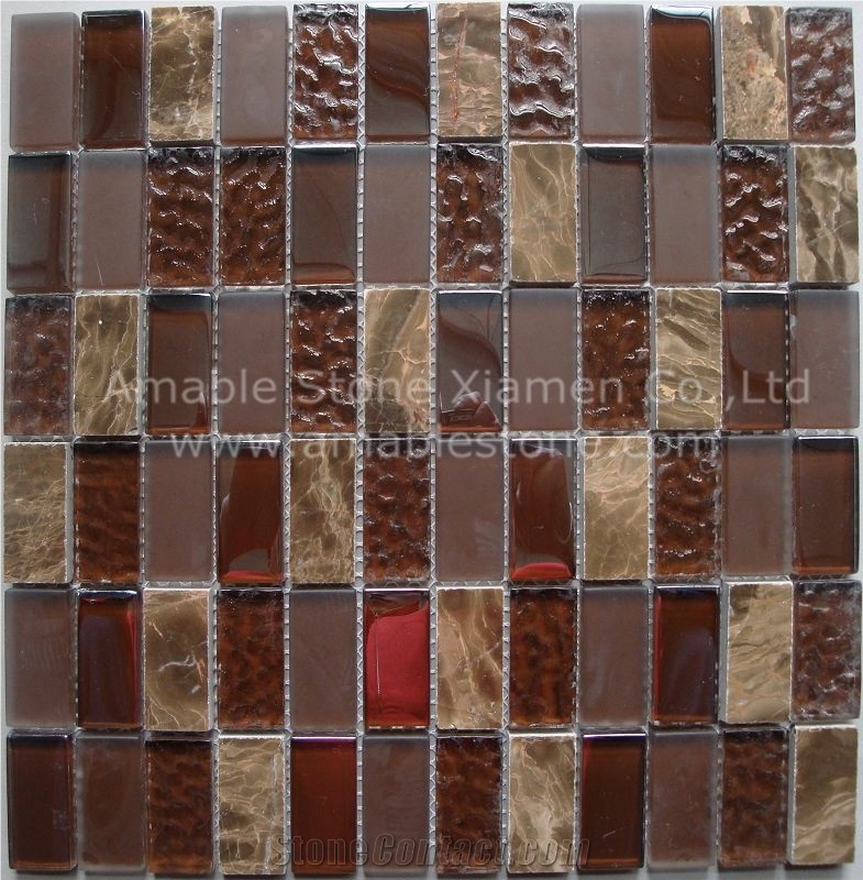 Glass Natural Stone Mosaic