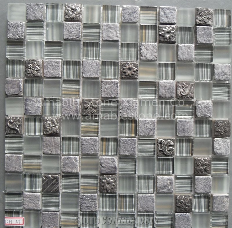 Glass Natural Stone Mosaic