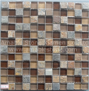 Glass Natural Stone Mosaic