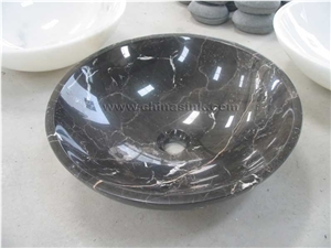 Coffee Marble Sink, Black Marble Sink