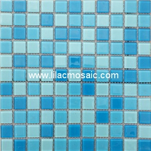 Crystal Glass Mosaic for Bathroom Sauna Pool Tile