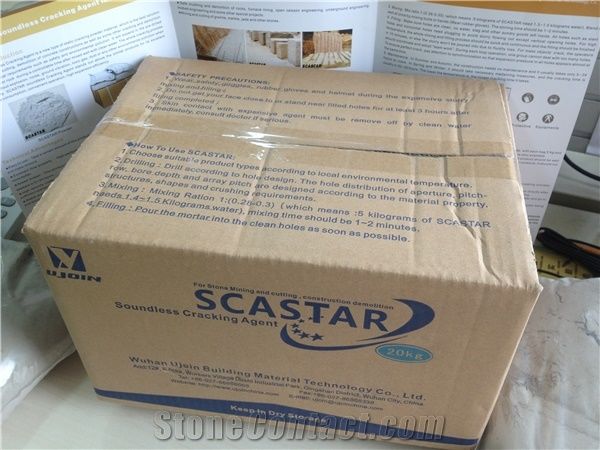 SCA Expansive Mortar for Natural Stone Quarrying