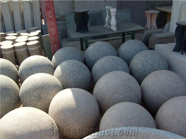 G361 Granite Balls,China Pink Granite Garden, Palisade
