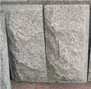 G361 Granite Mushroomed Wall Stone,China Red Granite Mushroomed Wall
