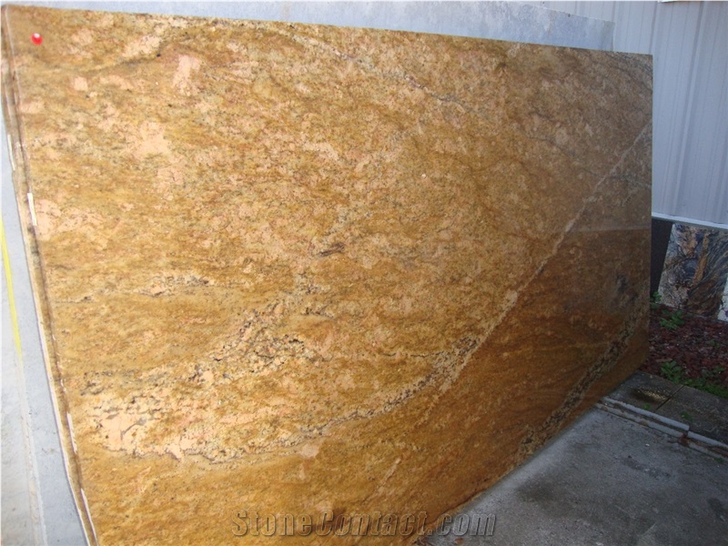 Imperial Gold Granite Slab, India Yellow Granite