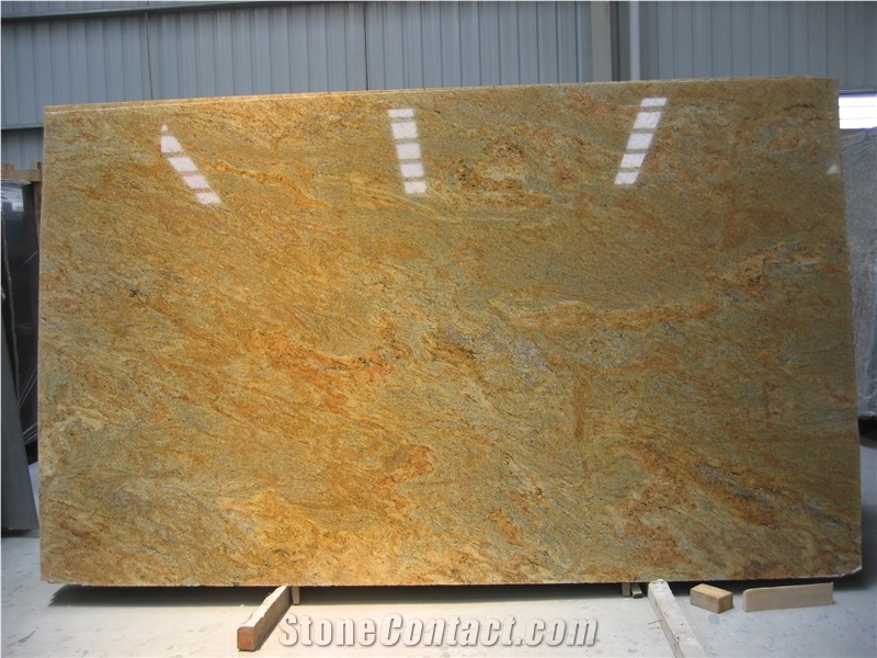 Kashmir Gold Granite Slab, India Yellow Granite