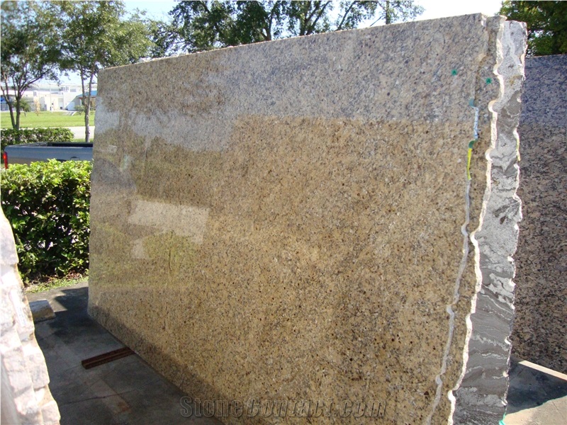 New Venetian Gold Granite Granite Slab, Brazil Yellow Granite