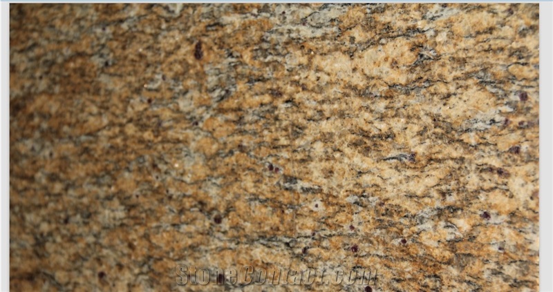 Senta Cecelia Dark Marble Slab, Brazil Yellow Granite