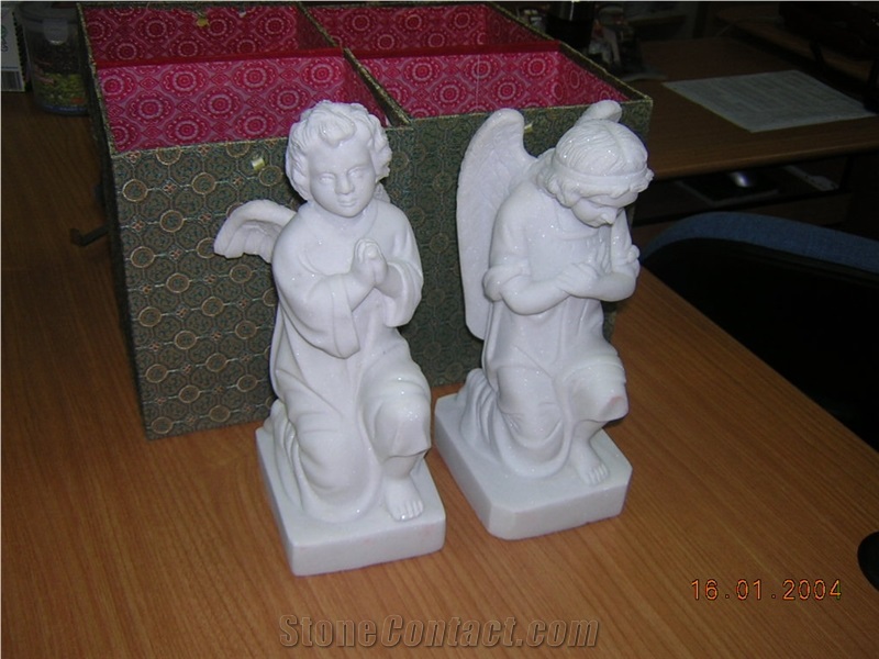 Angel Statue, Angel Carving, Hunan White Marble Statue