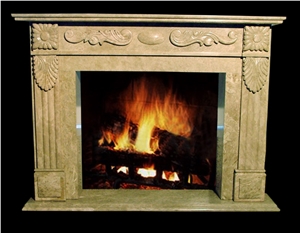 Emperador Light Marble Mantels, Marble Fireplace,Spain Brown Marble