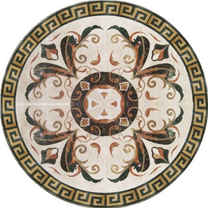 Marble Pattern Mosaic Stone Medallions, Stone Meda