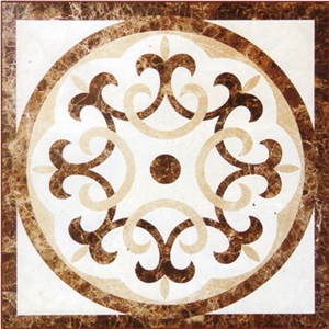 Mosaic Floor Design Waterjet Medallion