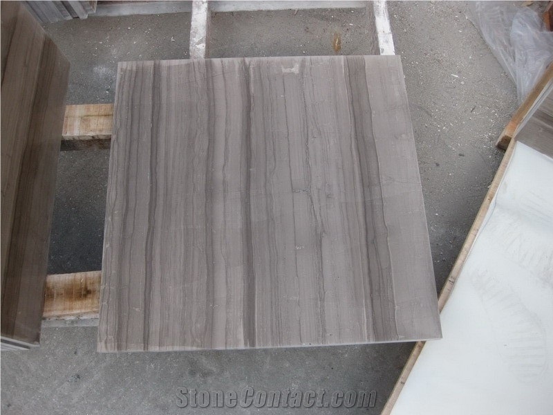 Ariston Wooden Grey Polished Marble Tile
