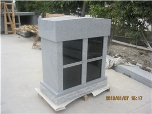 Granite Columbarium for Memorial, Grey Granite Columbarium