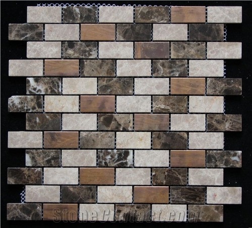Marble Glass Mosaic Tile G0062
