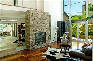 Manoora Sandstone Fireplace Design, Beige Sandstone