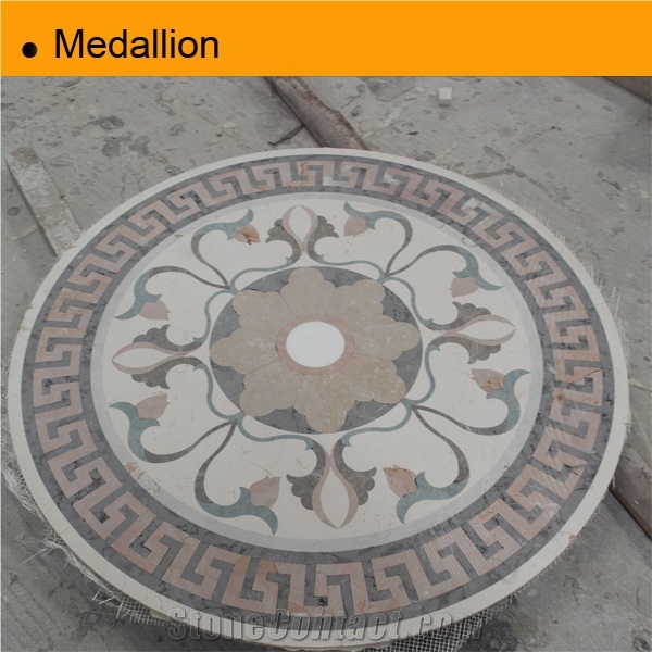 Stone Mosaic Medallion, Marble Mosaic Medallion