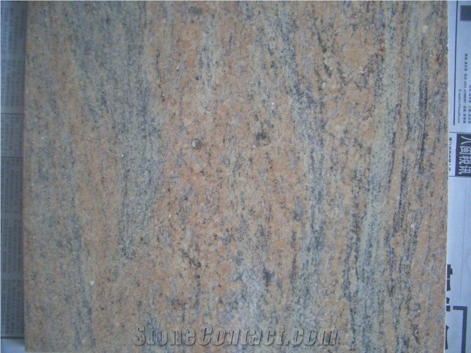 Raw Silk Granite Tiles&Slabs, India Pink Granite