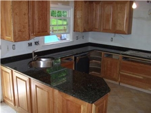 Nero Impala Granite Kitchen Countertop, Impala Black Granite Kitchen Countertops