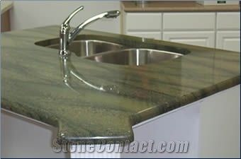 Wild West Granite Counter Top, Wild West Green Granite Kitchen Countertops