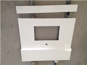 White Quartz Stone Countertop